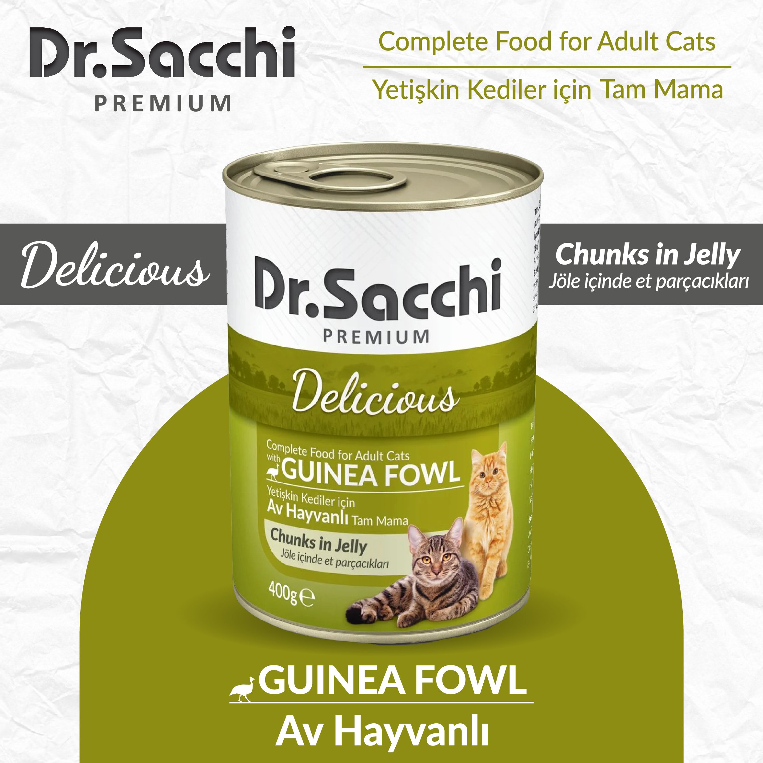 dr.sacchi kedi konservesi, dr.sacchi av hayvanlı kedi konserve,dr.sacchi konserve,dr.sacchi ucuz konserve, dr.sacchi ekonomik kedi konserve