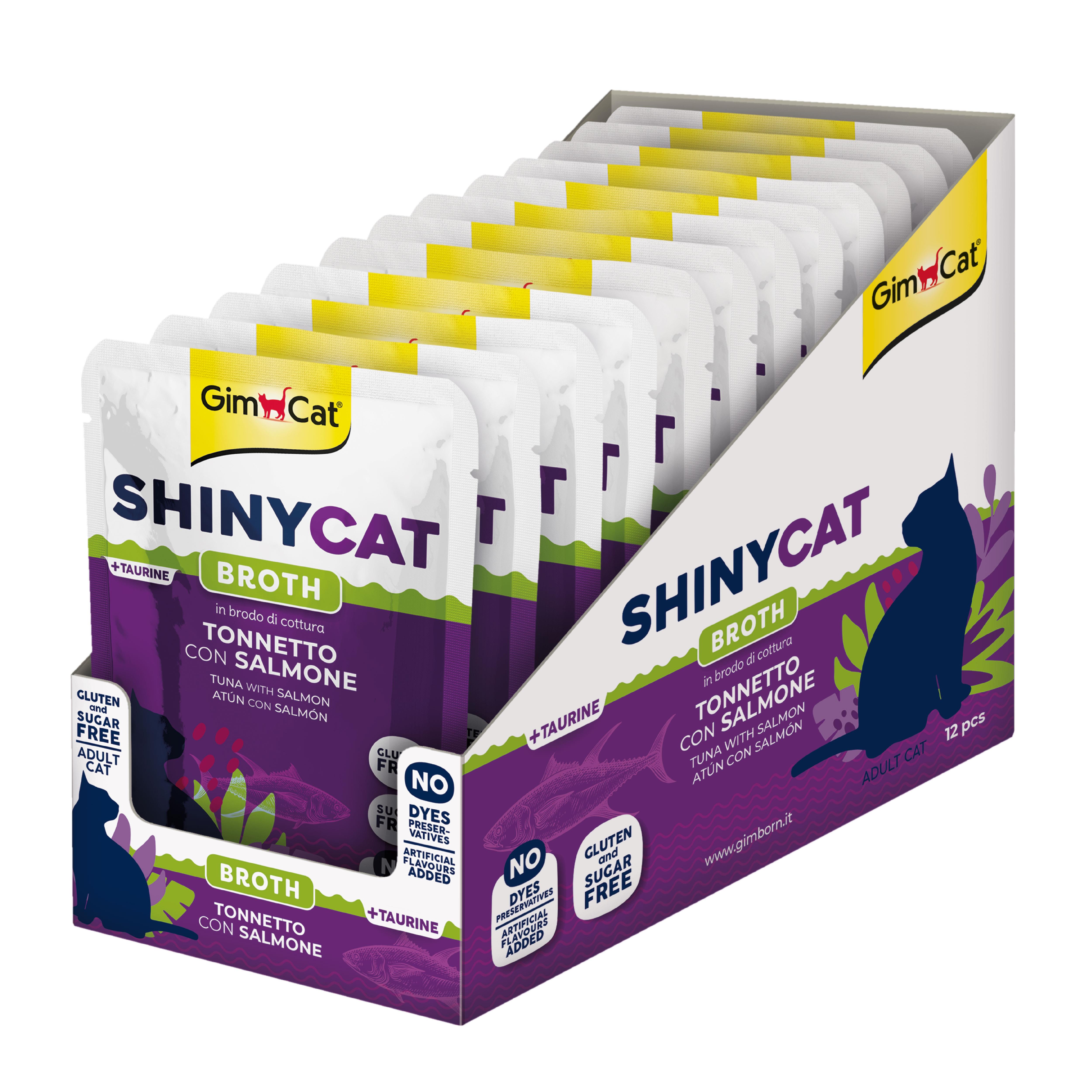 Gimcat Shinycat Pouch Ton Balıklı Somon 70GR X12AD