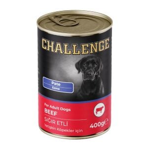 Challenge Pate Sığır Etli Challenge Yetişkin Pate Köpek Konservesi 400 gr