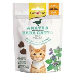 Gimcat Crunchy Snacks Duck & Catnip Tahılsız Kedi Ödülü 50 gr