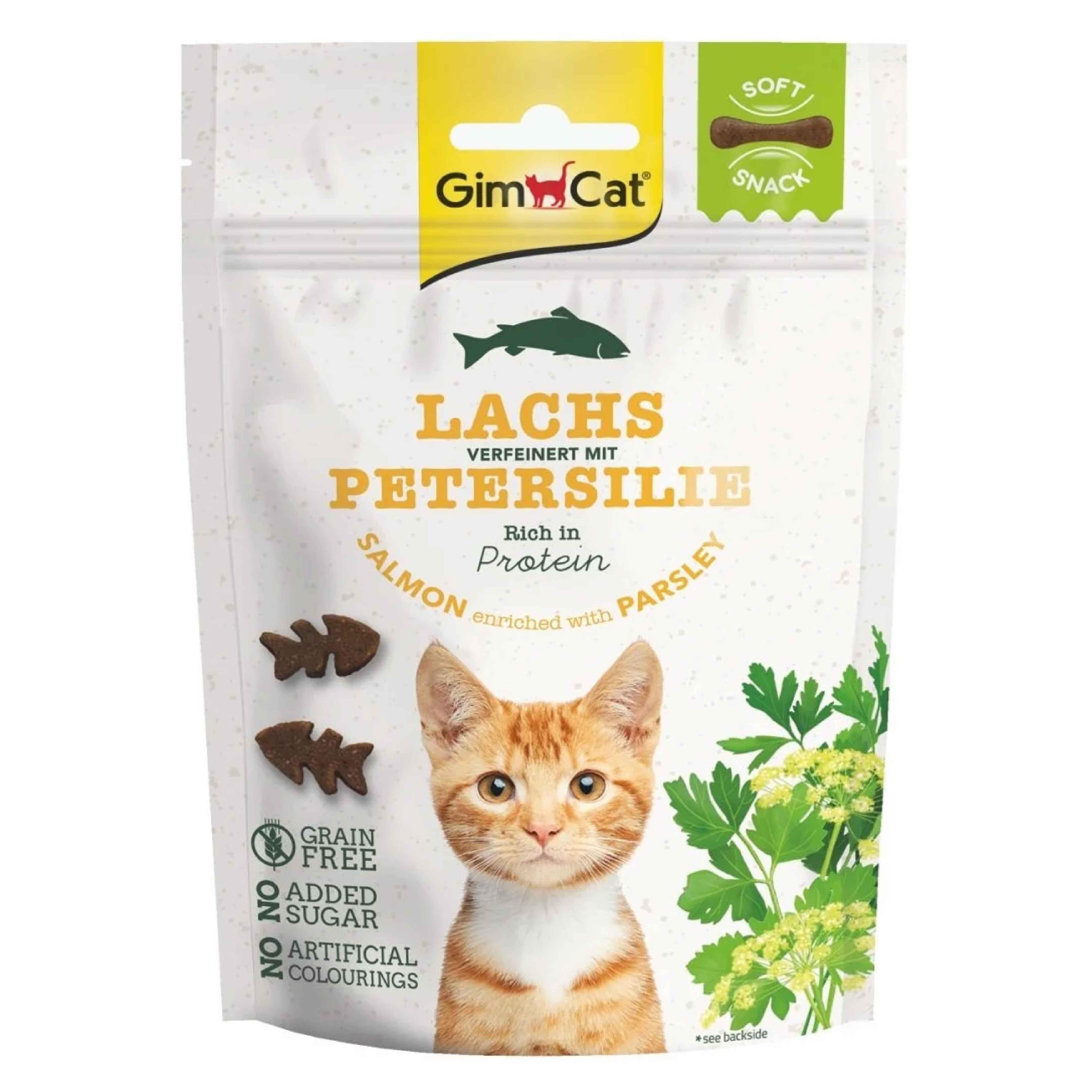 Gimcat Soft Snacks Salmon & Parsley Tahılsız Kedi Ödülü 60 gr