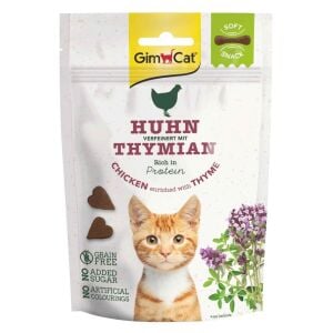 Gimcat Soft Snacks Chicken & Thyme Tahılsız Kedi Ödülü 60 gr