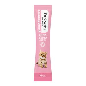 Dr.Sacchi Creamy Snack Kitten Chicken Sıvı Kedi Ödülü 14G