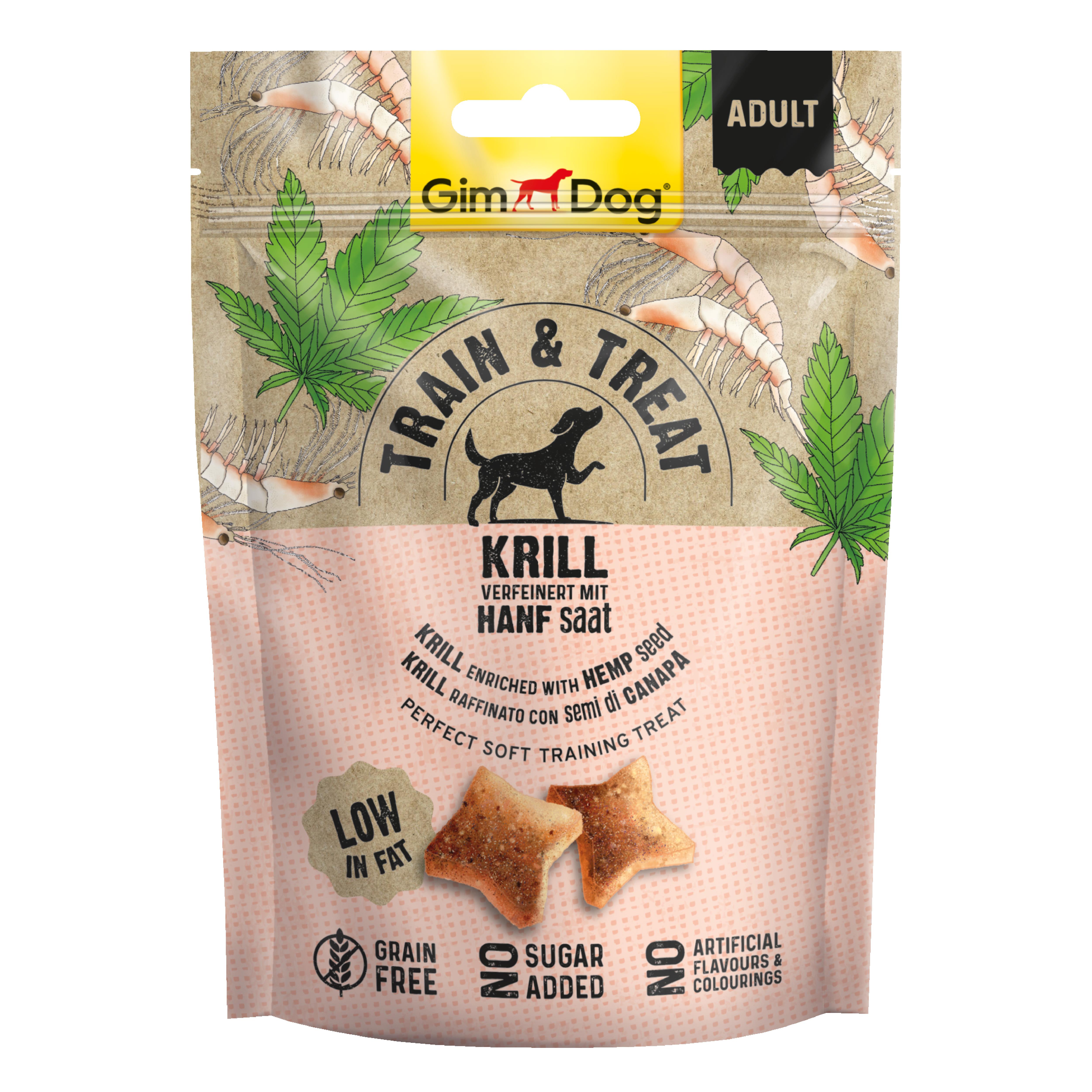 Gimdog Train&Treat Kril ve Kenevir Köpek Ödülü 125gr