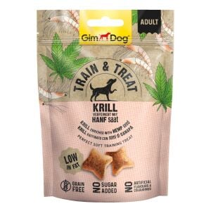Gimdog Train&Treat Kril ve Kenevir Köpek Ödülü 125gr