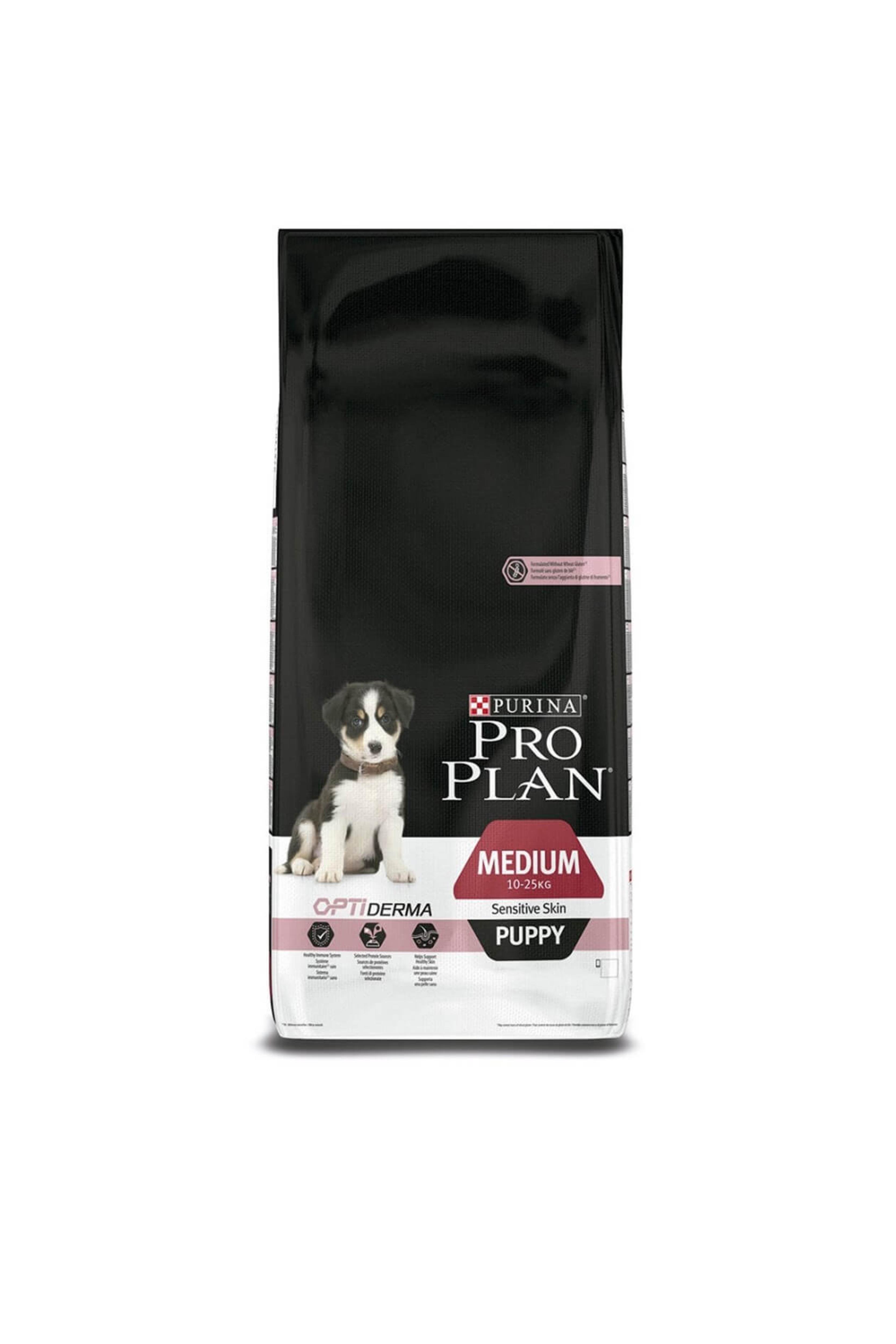 Pro Plan Opti Derma Puppy Sensitive Somonlu Orta Irk Yavru Köpek Maması 12 Kg
