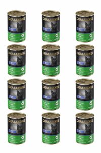 Challenge Pate Kuzu Etli Yetişkin Kedi Konservesi 400 grX12Adet