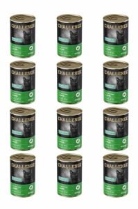 Challenge Kuzu Etli Yetişkin Kedi Konservesi 400 gr X 12 Adet