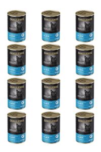 Challenge Somonlu Kısırlaştırılmış Yetişkin Kedi Konservesi 400 gr X12 Adet