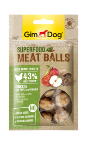 GimDog MeatBalls Kinoalı ve Elmalı Tavuk 70 Gr