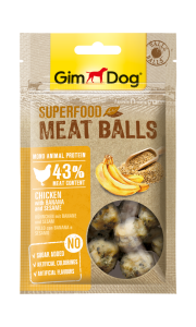 GimDog MeatBalls Muzlu ve Susamlı Tavuk 70 Gr