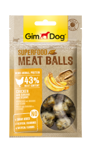 GimDog MeatBalls Muzlu ve Susamlı Tavuk 70 Gr