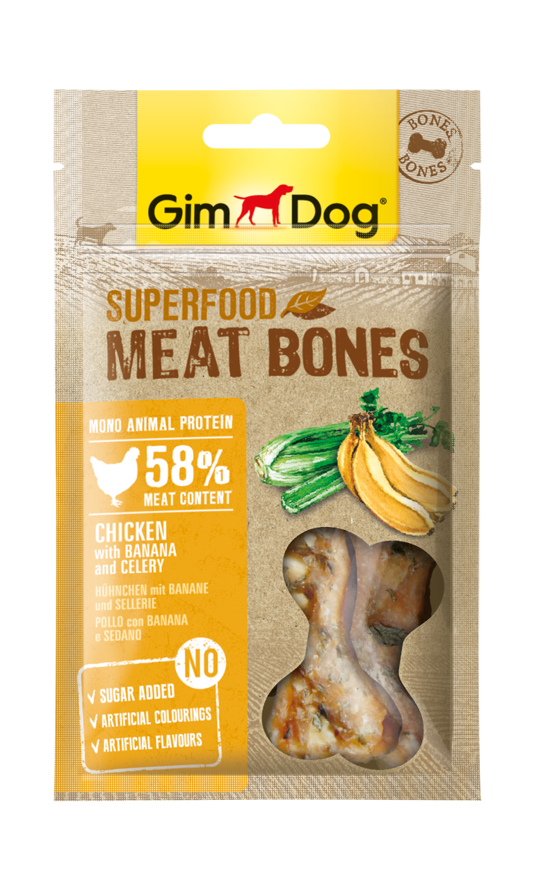 GimDog MeatBones Muzlu ve Kerevizli Tavuk 70 Gr