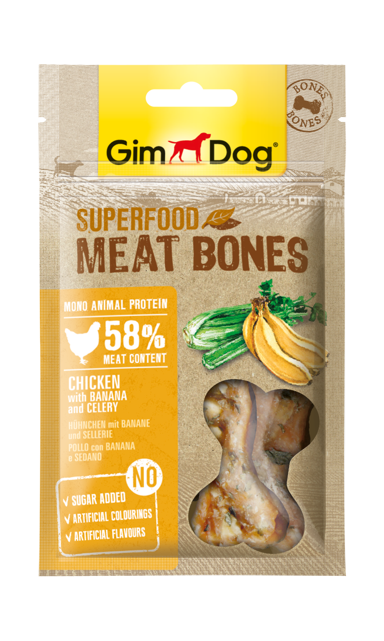 GimDog MeatBones Muzlu ve Kerevizli Tavuk 70 Gr