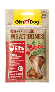 GimDog MeatBones Kızılcık ve Biberiyeli Tavuk 70 Gr