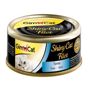 Gimcat Shinycat Tuna Balıklı Kıyılmış Fileto Konserve Kedi Maması 70 gr