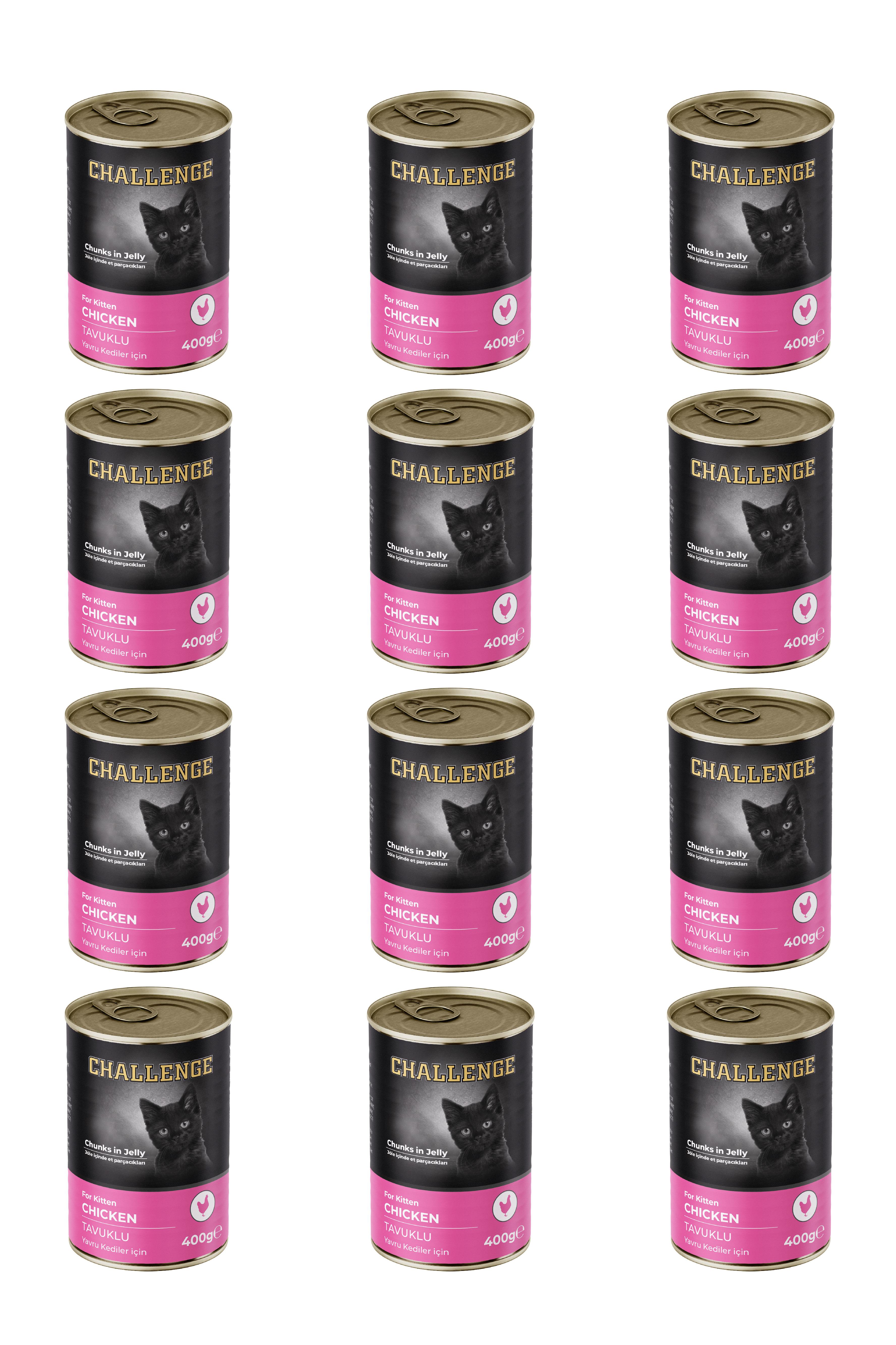 Challenge Tavuklu Yetişkin Köpek Konservesi 400 gr x 12 Adet