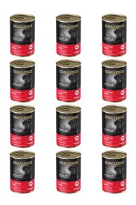 Challenge Sığır Etli Yetişkin Köpek Konservesi 400 grX12Adet