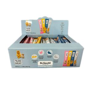 Dr.Sacchi Creamy Snack 14 Gr Karışık- 100'lü Kutu