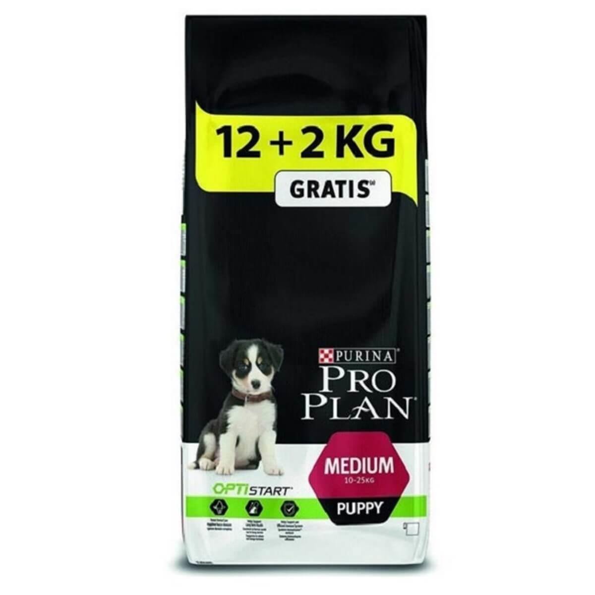 Pro Plan Puppy Medium Tavuklu ve Pirinçli Orta Irk Yavru Köpek Maması 12kg + 2kg