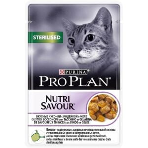 Pro Plan Pouch Hindili Kısırlaştırılmış Yaş Kedi Maması 85 Gr