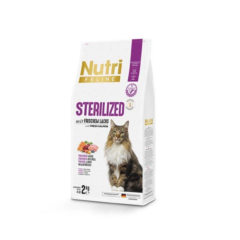 Nutri Feline Sterilised Somonlu Tahılsız Kısırlaştırılmış Kedi Maması 2 Kg