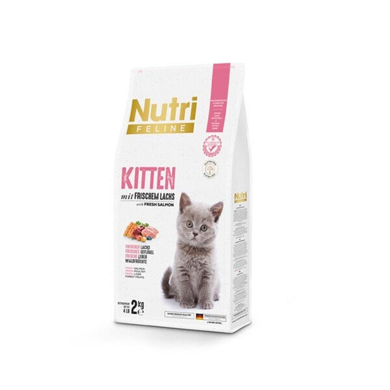 Nutri Feline Kitten Somonlu Düşük Tahıllı Yavru Kedi Maması 2 Kg