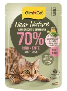 Gimcat Near Nature Sığır Etli&Ördekli 85 Gr