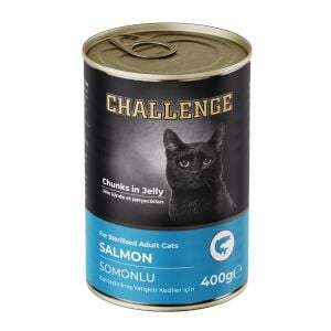 Challenge Somonlu Kısırlaştırılmış Yetişkin Kedi Konservesi 400 gr