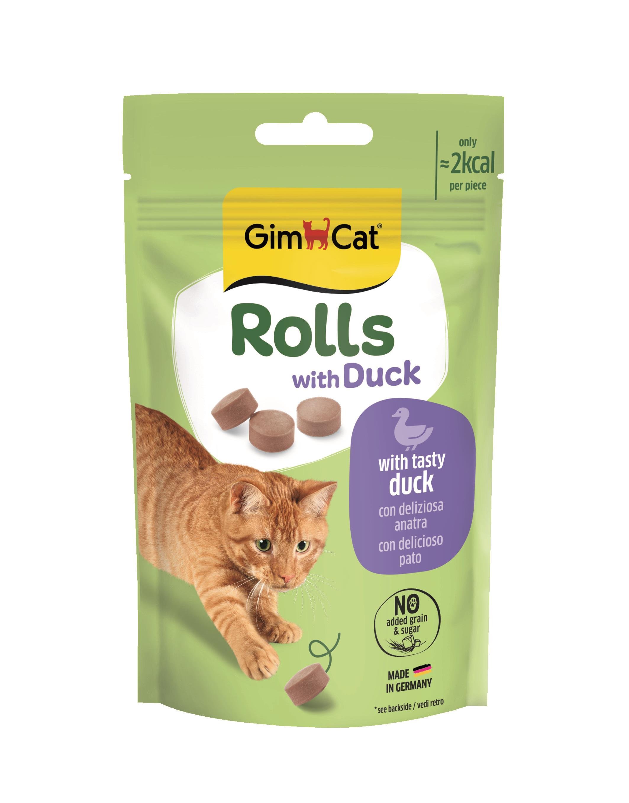 Gimcat Rolls with Duck (Ördekli) Kedi Ödül Tableti 50 gr
