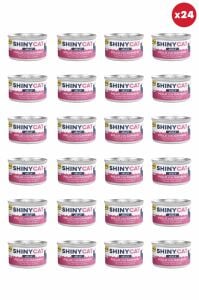 Gimcat Shinycat Jelly (Jöle içinde) Karidesli Tavuklu Kedi Konservesi 70gr x 24 Adet