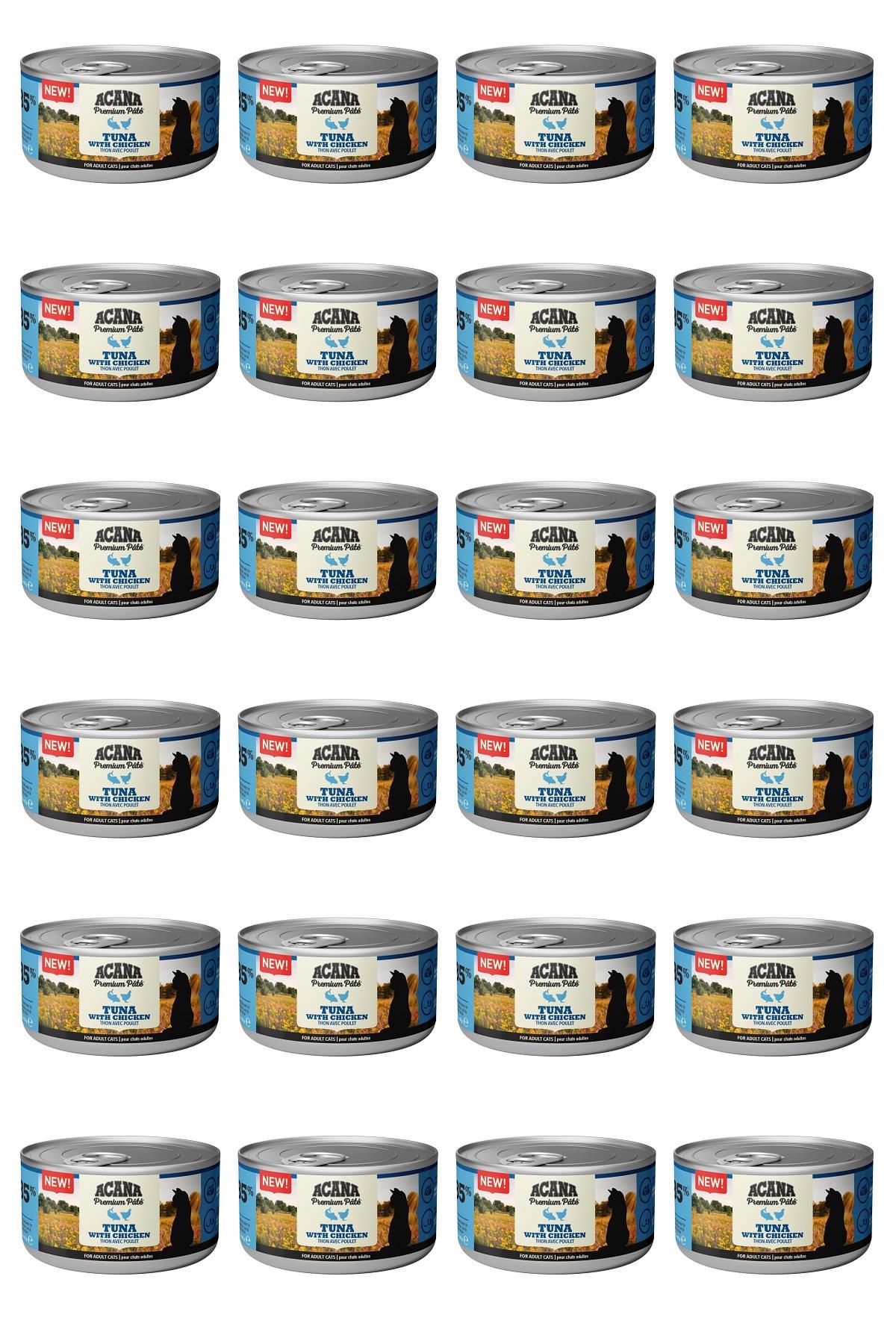 Acana Premium Pate (Ezme) Tuna Balıklı ve Tavuklu Kedi Konservesi 85 Gr x 24 Adet