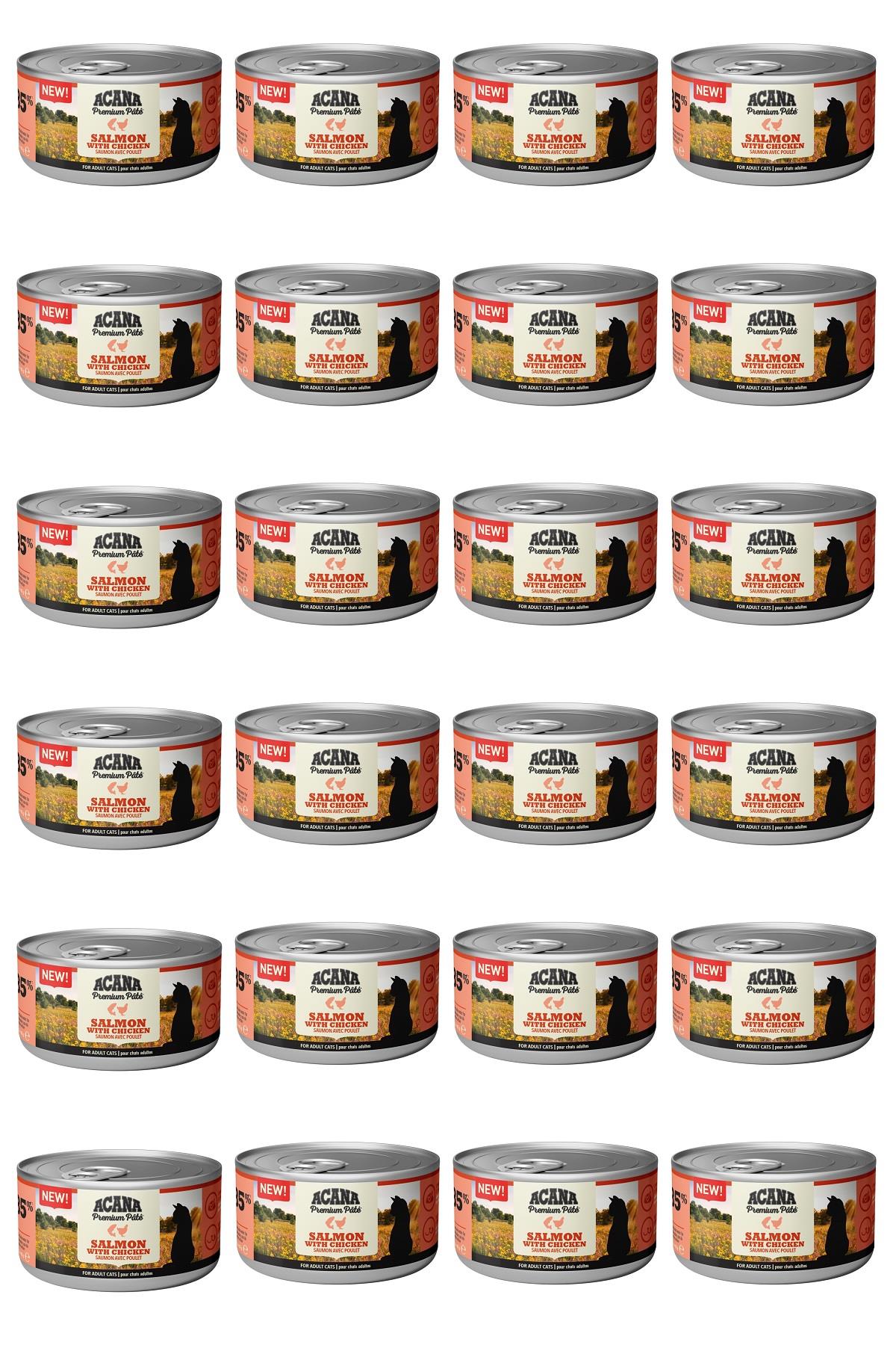 Acana Premium Pate (Ezme) Somon Balıklı ve Tavuklu Kedi Konservesi 85 Gr x 24 Adet