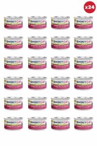 Gimcat Shinycat Broth (Sos içinde) Barbun Balıklı Ton Balıklı Kedi Konservesi 70gr x 24 Adet