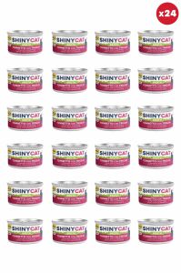 Gimcat Shinycat Broth (Sos içinde) Barbun Balıklı Ton Balıklı Kedi Konservesi 70gr x 24 Adet