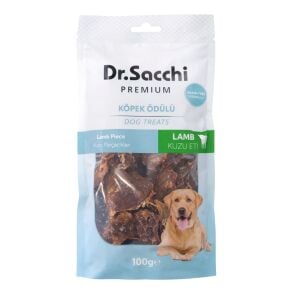 Dr.Sacchi Premium Kuzu Parçacıklı Tahılsız Köpek Ödülü 100 Gr