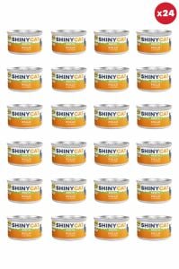 Gimcat Shinycat Broth (Sos içinde) Tavuklu Kedi Konservesi 70gr x 24 Adet