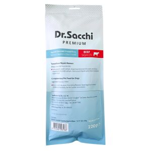 Dr.Sacchi Premium Sığır Etli Sığır Derisi Genişletilmiş Düğüm Kemik Tahılsız Köpek Ödülü 10-11'' 220-230 Gr 1'li