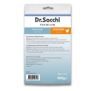 Dr.Sacchi Premium Tavuk Fileto Tahılsız Köpek Ödülü 100 Gr