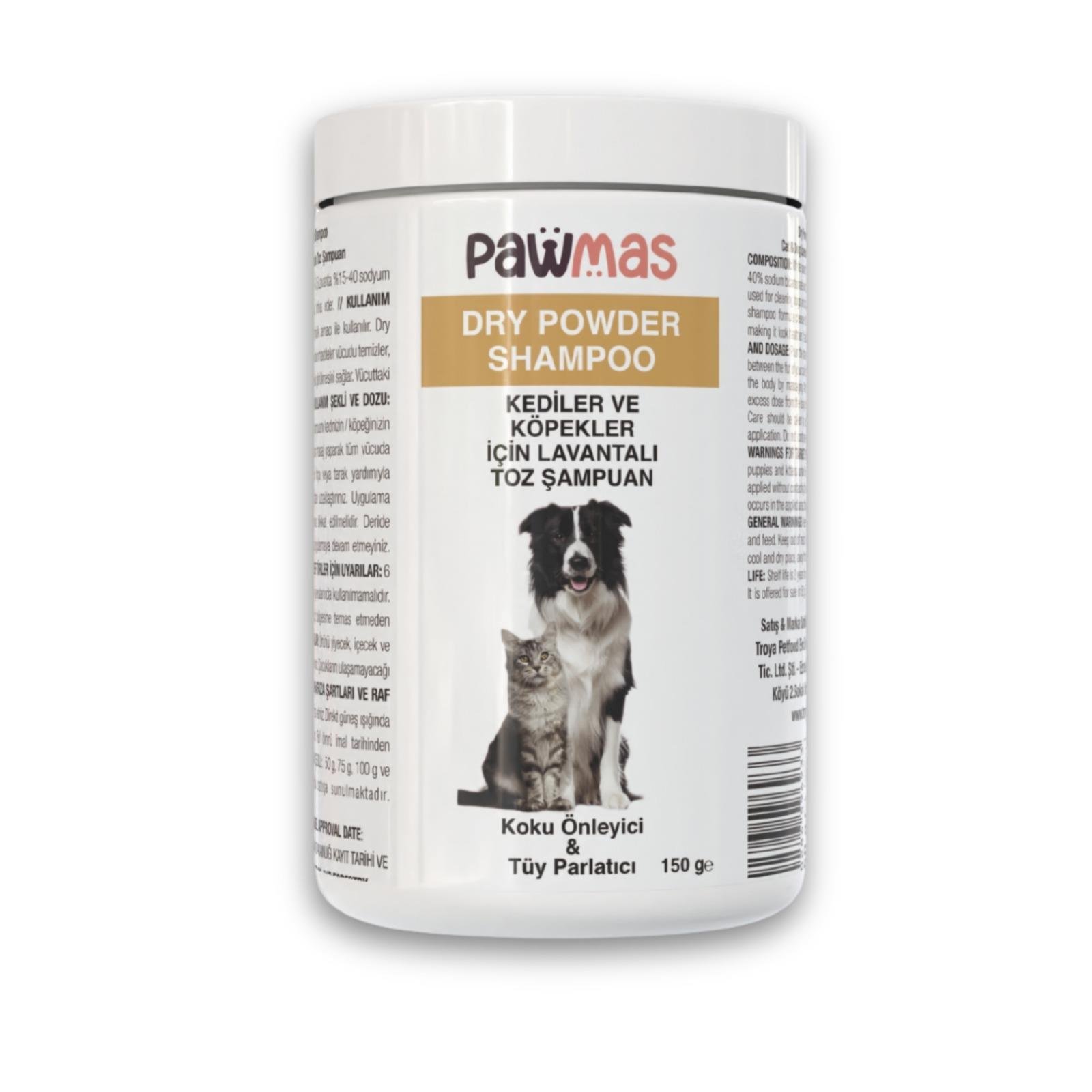 Pawmas Kuru Toz Şampuan 150 ml