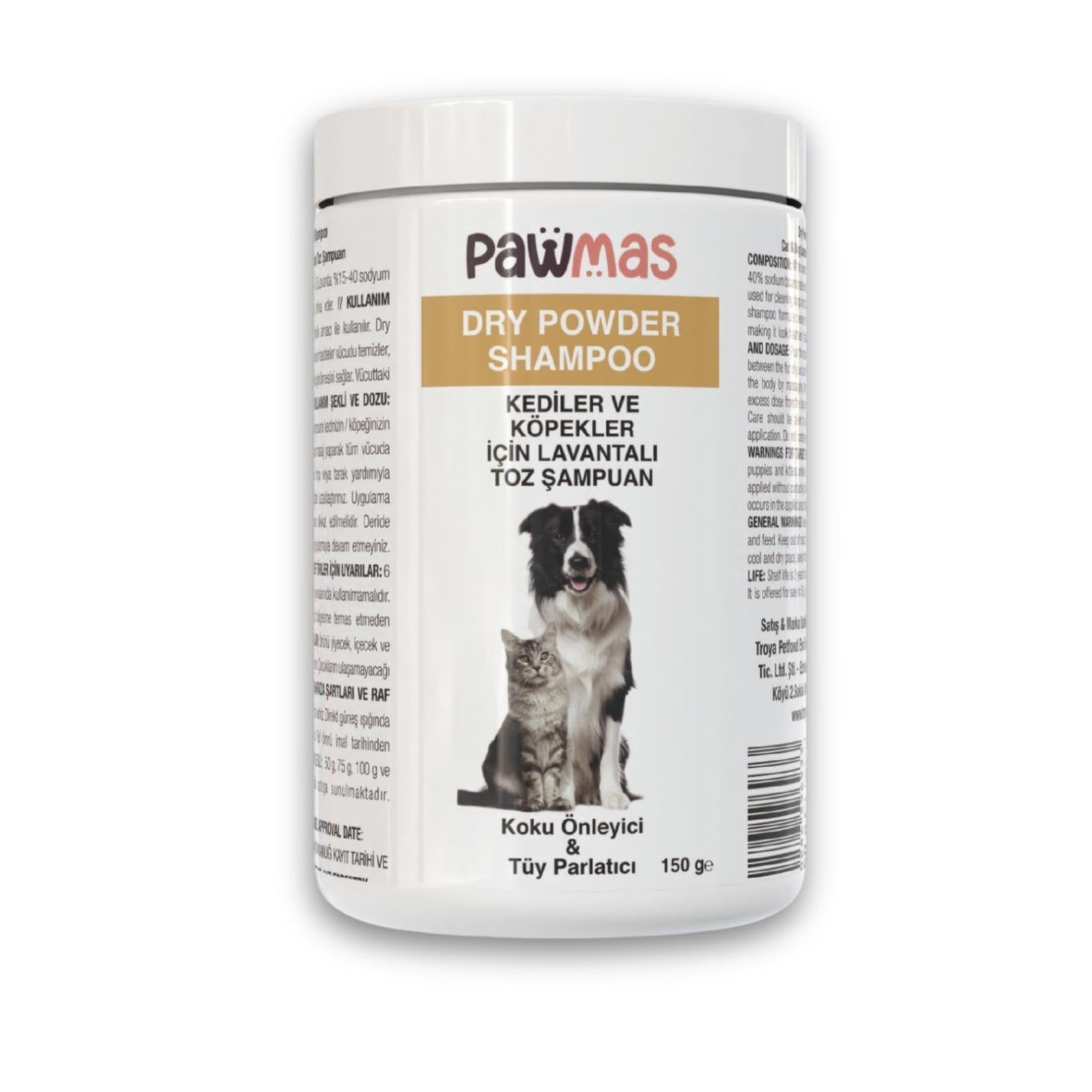 Pawmas Kuru Toz Şampuan 150 ml