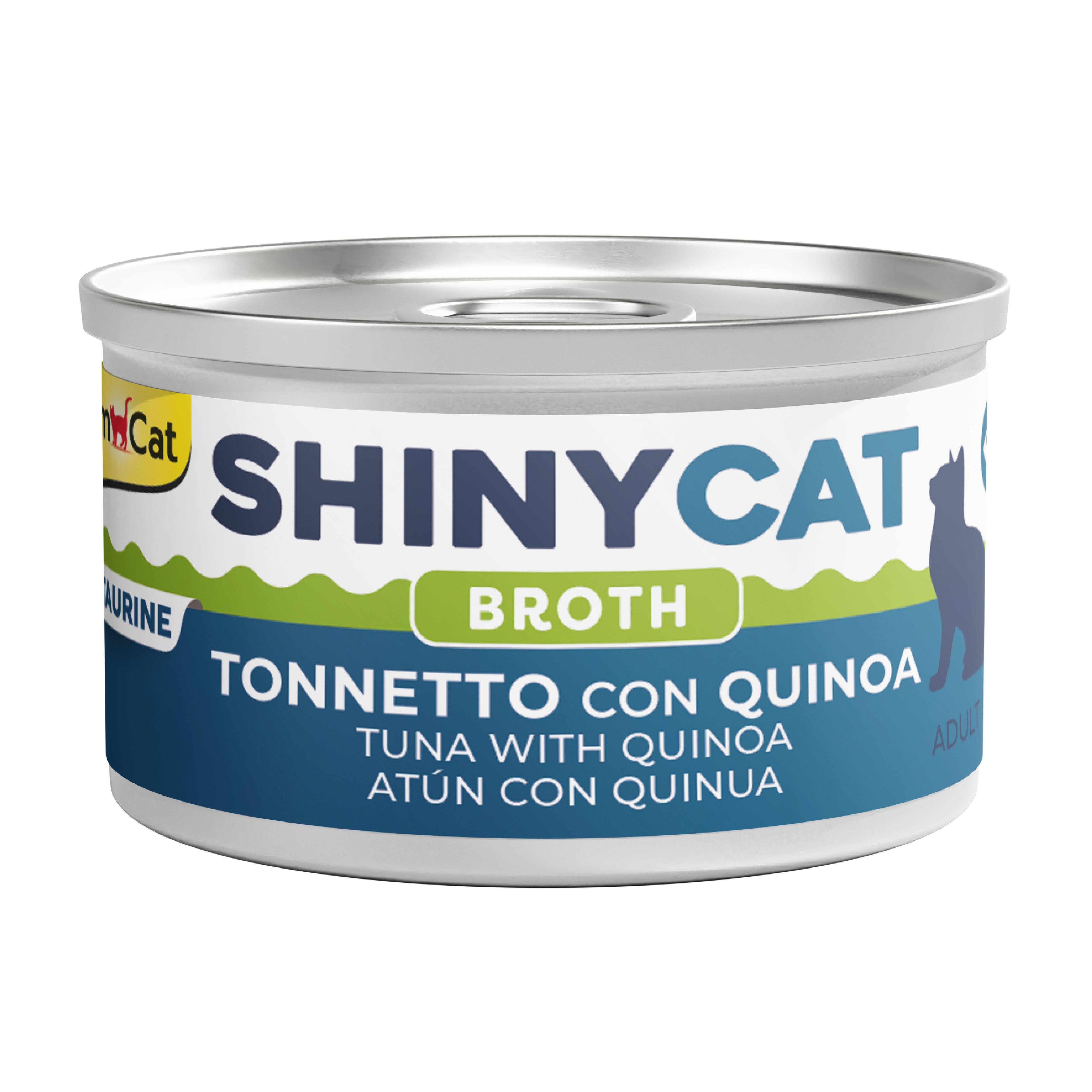 Gimcat Shinycat Broth (Sos içinde) Kinoalı Ton Balıklı Kedi Konservesi 70gr