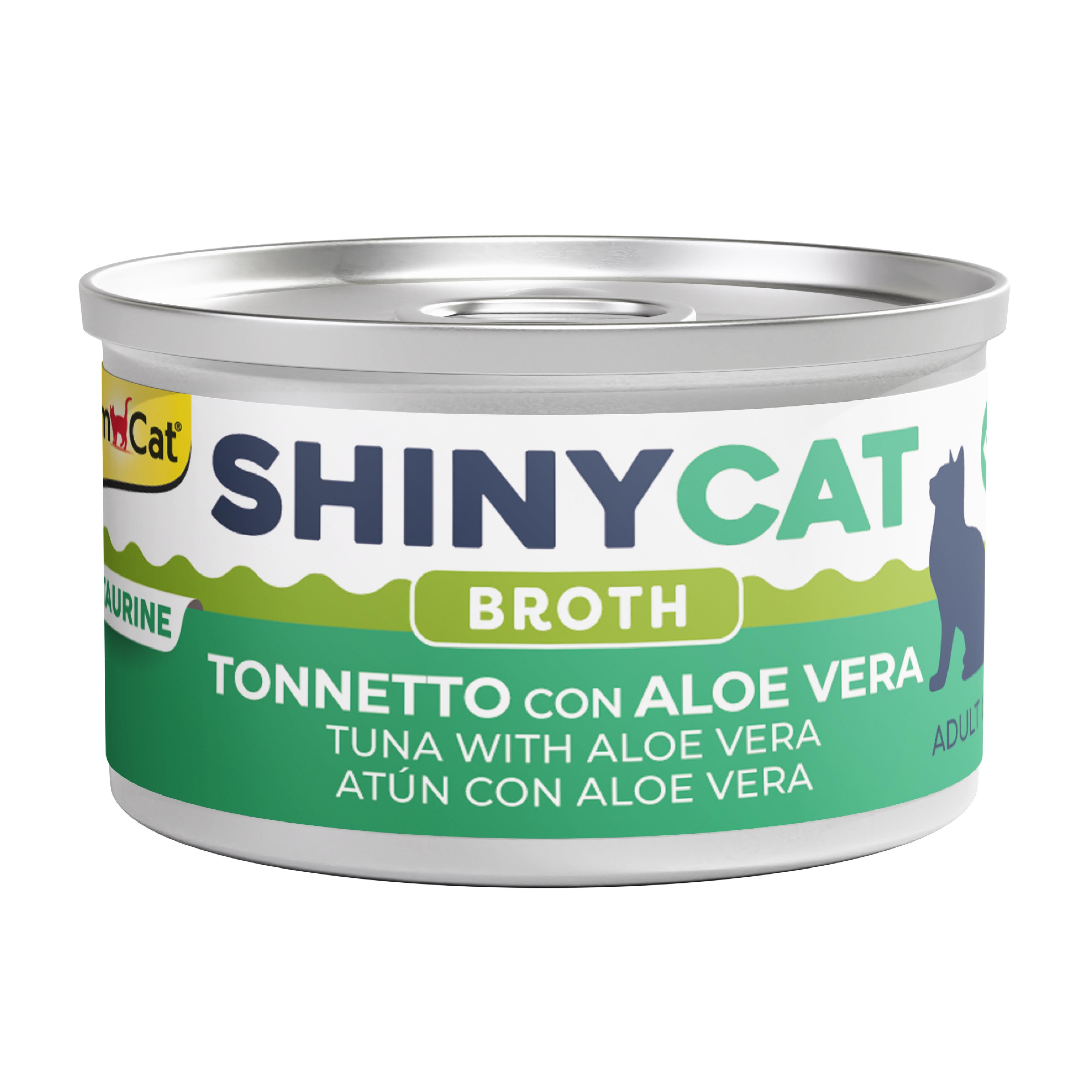 Gimcat Shinycat Broth (Sos içinde) Aloe Veralı Ton Balıklı Kedi Konservesi 70gr
