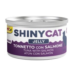 Gimcat Shinycat Jelly (Jöle içinde) Somon Balıklı Ton Balıklı Kedi Konservesi 70gr