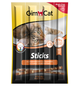 GimCat Sticks Deniz Tarağı TAHILSIZ Ödül Çubukları 4'lü 20 gr