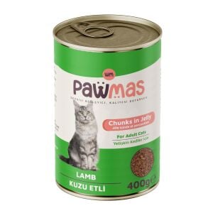 Pawmas Kuzu Etli Yetişkin Kedi Konservesi 400 gr
