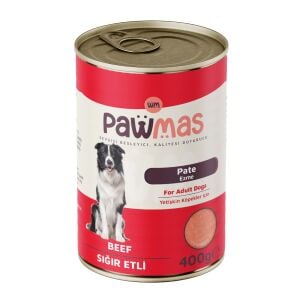 Pawmas Pate Sığır Etli Yetişkin Köpek Konservesi 400 gr