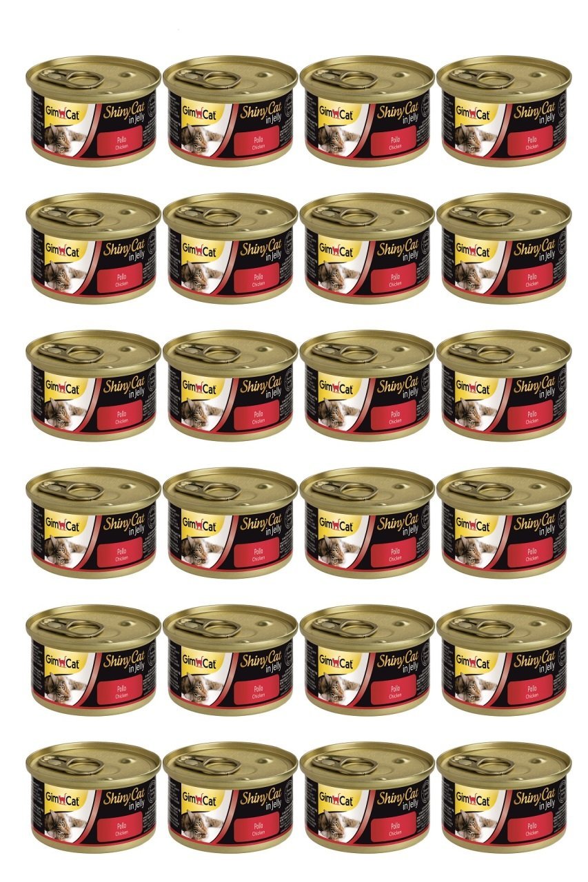 GimCat Shinycat Tavuklu Kedi Konserve Maması  70 Gr x 24 Adet