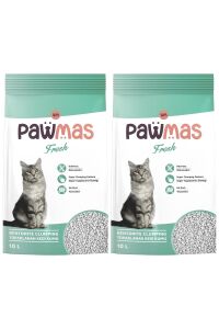 Pawmas Fresh Bentonit Kedi Kumu 10 Lt x 2 Adet