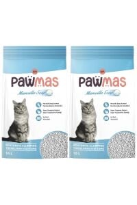 Pawmas Marsilya Sabunu Kokulu Bentonit Kedi Kumu 10 Lt x 2 Adet